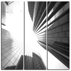 Obraz na plátne - Perspektíva mrakodrapu - štvorec 3252QB (105x105 cm)