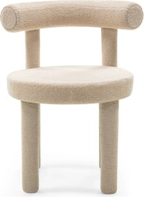 Jídelní židle PEDRO bouclé béžová