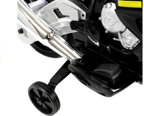 LEAN CARS Elektrická motorka pre deti BMW S1000RR čierna trojkolesová