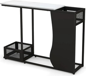 Konferenčný stolík s faux mramorovou doskou