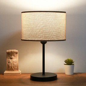 Stolní lampa Barabas béžová/černá