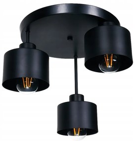 BERGE LED stropné svietidlo B7124 - 3xE27 - čierne