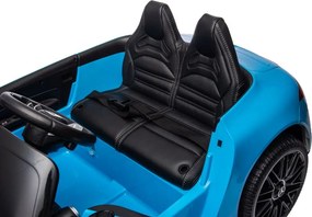 LEAN CARS Mercedes AMG SL63 modro lakovaný batériový automobil