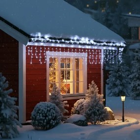 Brilagi - LED vonkajší vianočný reťazec 400 LED / 8 režimov, 23 m, IP44, studená biela