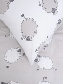 Bavlnená obliečka na vankúšik Renforcé 40 × 40 cm – Ovečky Morning Yoga