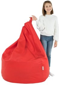 Sedací vak SAKO červený ekokoža