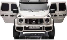 LEAN CARS Mercedes G63 XXL White 4x4 Auto na batérie