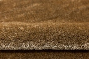 Kúpeľňový koberček Malmo hnedý, kruh