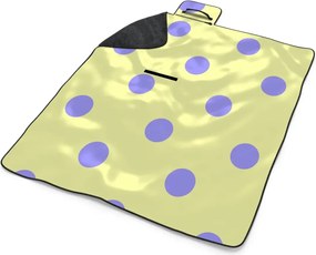 Sablio Plážová deka Fialové bodky: 200x140 cm