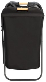 Čierny skladací kôš na prádlo Wenko Bin