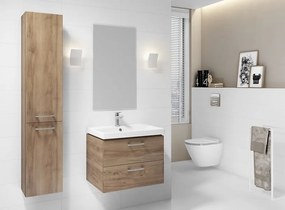 Cersanit Lara City 60, SET skrinka + umývadlo, 594x447x460 mm, orech, S801-143-DSM