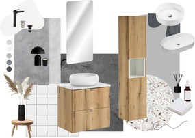 Comad Nábytková horná doska Nova 60/40 cm, dub coast evoke
