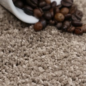 Metrážny koberec Bali 274, na mieru, šíře 4m, hnedá, filc, detská izba