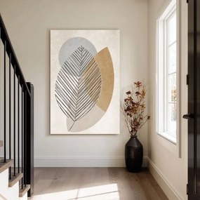 Obraz na plátne Jemný List - Minimalistická Dekorácia