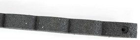 Záhradná obruba Scalloped sivá 120 cm, gumová (vrátane klincov) MHEU5000030