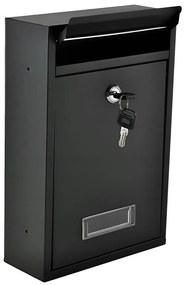 Poštová schránka 21,7x32 cm čierna