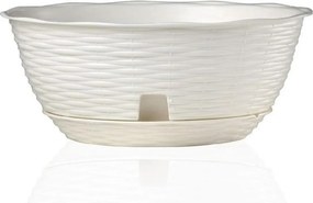 BAMA Kvetináč PAGLIA, farba biela Množstvo: 2 ks, Rozměry: 40 cm