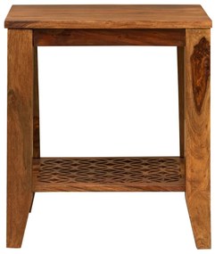 Indický nábytok - Odkladací stolík Mira 45x45x45 indický masív palisander Svetlomedová