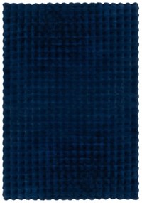 Tmavomodrá syntetická kožušina 160x230 cm Waffle Faux Fur – Flair Rugs