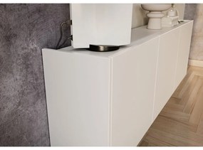 Biely TV stolík 138x45 cm Piana – Germania