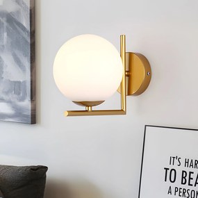 Toolight Toolight, nástenné svietidlo 1xE27, G102-1W, zlatá lesklá, OSW-09727