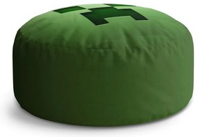 Taburet Circle Green Blocks, zelená