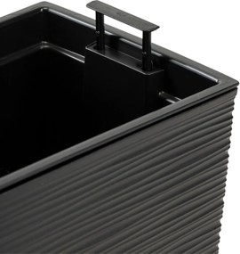 PLASTOVÝ KVETINÁČ BLOOM RIFLO 36X56X20 CM ČIERNA