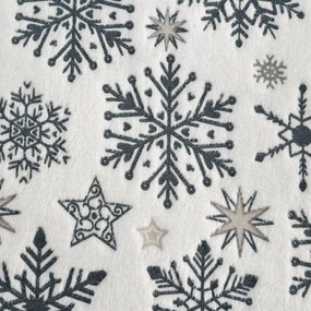 EUROFIRANY VIANOČNÁ FLEECOVÁ DEKA SNOW1 150X200 CM VZOROVANÁ