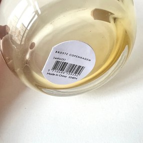 Broste Copenhagen Sklenená karafa s viečkom Amber 800ml
