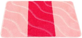 Sada kúpeľňových koberčekov FIORI ružová, pruhy / vlny