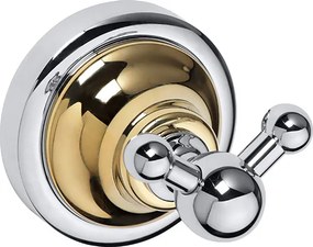 Bemeta Design RETRO gold-chrom: Háčik, dvojitý - 144206038