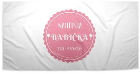 Sablio Uterák Najlepšia babička - 50x100 cm