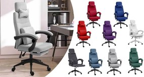 Kancelárska otočná stolička s opierkou hlavy - zelená