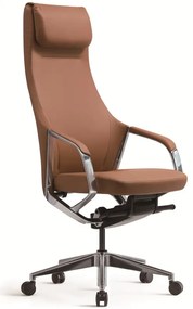 BESTUHL Luxusné kancelárske kreslo HONOR NEW hnedá koža