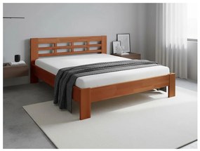 Dvojlôžková posteľ z masívu ANGELA 180x200 cm slivka