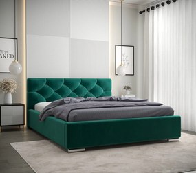 Moderná čalúnená posteľ LOFT - Drevený rám,160x200