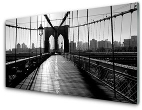 Obraz na skle Most architektúra 140x70 cm