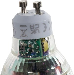 Sada 5 stmievateľných LED žiaroviek GU10 50 mm číra 2,5 W 450 lm 3000 K