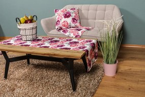 Obrus Ružové pivonky, 80x80 cm