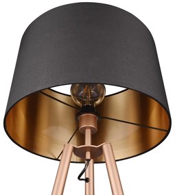 Hnedá stojacia lampa s poličkou (výška 152 cm) Colette – Trio