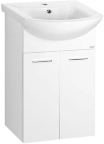 Aqualine Aqualine, ZOJA umývadlová skrinka 42x74x25cm, biela, 51045A
