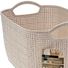 Úložný kôš Beige3, 19x17x30 cm