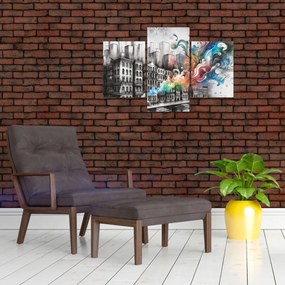 Obraz - Priemyselný život (90x60 cm)