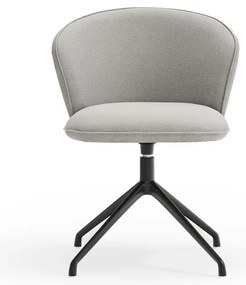 Svetlosivé čalúnené jedálenské kreslá v súprave 2 ks Add – Teulat