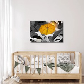 Obraz žltého dáždnika (90x60 cm)