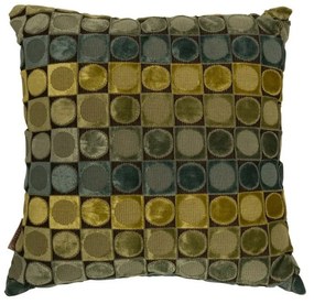 Zeleno-modrý vankúš Dutchbone Ottava, 45 × 45 cm