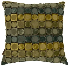 Zeleno-modrý vankúš Dutchbone Ottava, 45 × 45 cm