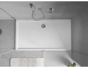 Mexen, Mexen Flow obdĺžniková sprchová vanička slim 75 x 140 cm, biely lesk - 46R107514
