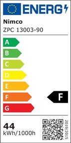 Nimco Čierne LED zrkadlo 800x700 - ZPC 13003-90