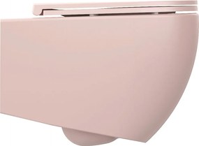 Isvea Isvea, INFINITY závesná WC misa, Rimless, 36,5x53cm, ružová Salmon, 10NF02005-2S